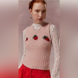 Kimchi Blue Jones Sparkly Printed Sweater Vest